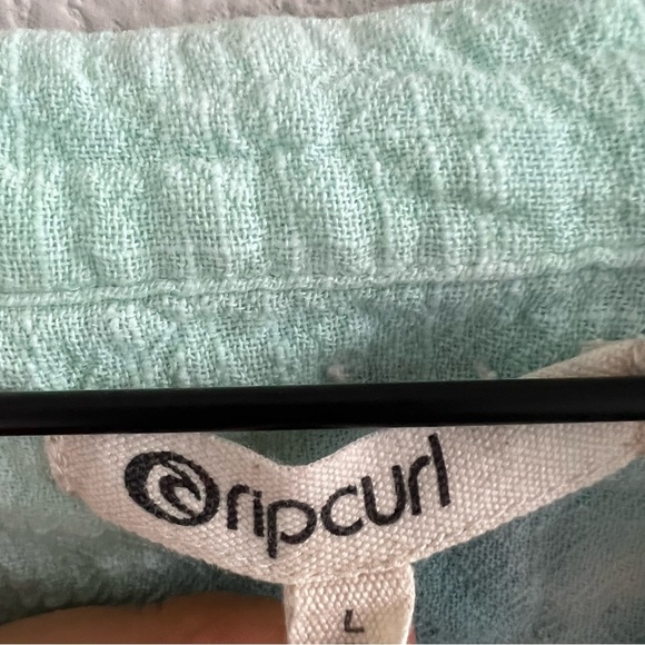 Rip Curl Gauzy Ombre Tie Dye Beachy Coastal Boho Top Large - Picture 3 of 5